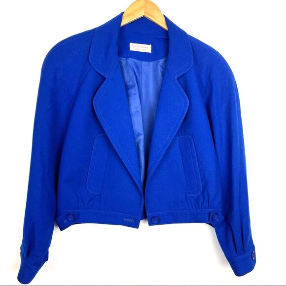 Vintage Jackets & Blazers - Vintage Blue Jacket Lilli Anne 1960s/1970s